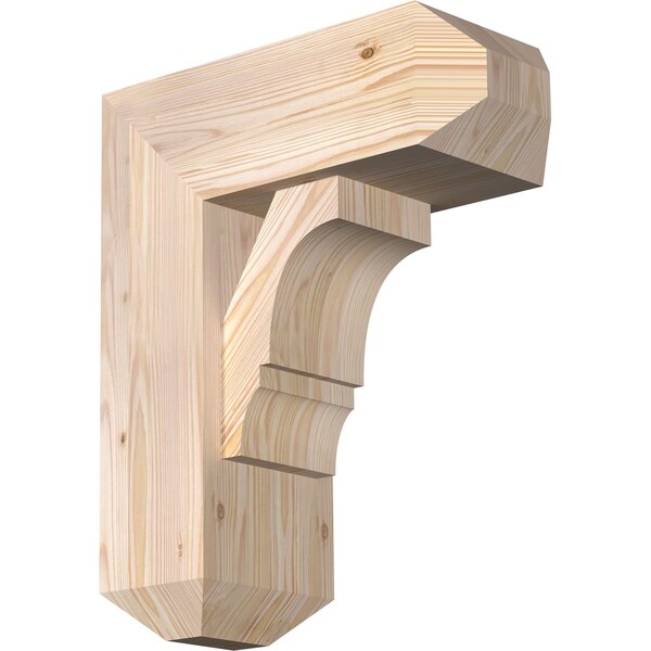 Ekena Millwork Balboa Craftsman Smooth Bracket w/ Offset Brace, Douglas Fir, 7 1/2"W x 18"D x 22"H BKT0806X18X22BOA04SDF - main